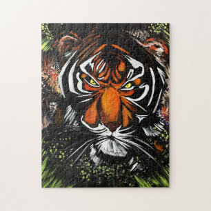 Puzzle Tiger Stare