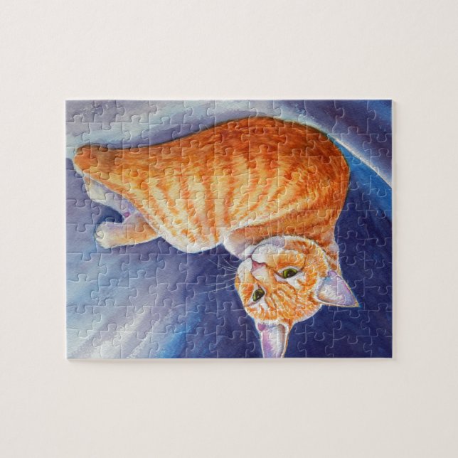 Puzzle Tigg the Orange Tabby Cat (Horizontal)