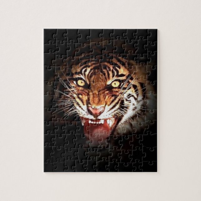 Puzzle Tigre - Arte de animales salvajes y grandes gatos (Vertical)