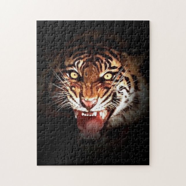 Puzzle Tigre - Arte de animales salvajes y grandes gatos (Vertical)