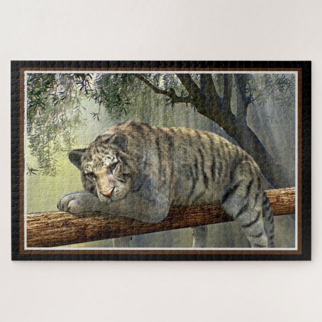 Puzzle Tigre blanco (Horizontal)