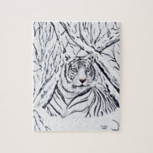 Tigre blanco mezclando