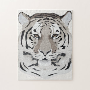 Puzzle Tigre, cara de tigre, símbolo de 2022