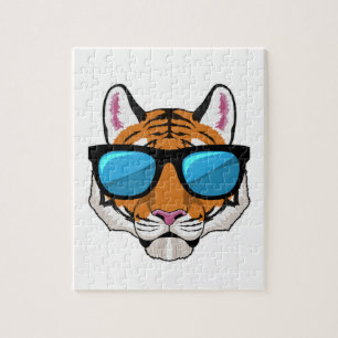 Puzzle Tigre con gafas de sol