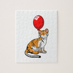 Puzzle Tigre con globo