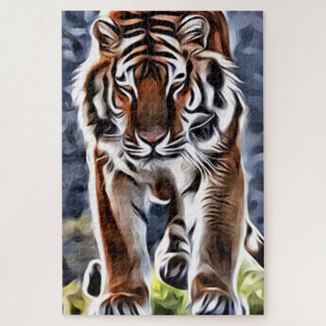 Puzzle Tigre de estrangulamiento (Vertical)