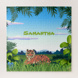 Puzzle Tigre de selva personalizado