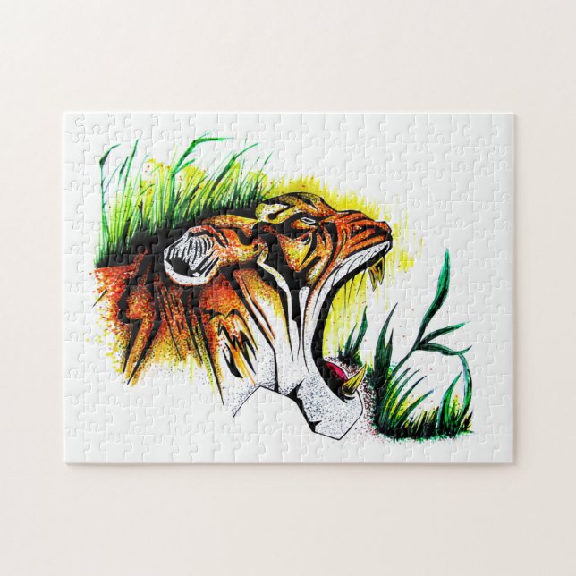Puzzle Tigre En El Salvaje (Horizontal)