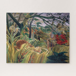 Puzzle Tigre en tormenta tropical   Henri Rousseau