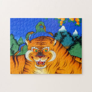Puzzle Tigre, Himalaya y selva Nepal/Tíbet