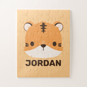 Puzzle Tigre lindo con nombre personalizado