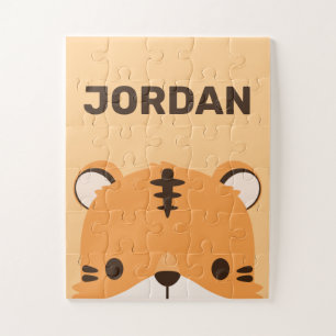 Puzzle Tigre lindo con nombre personalizado