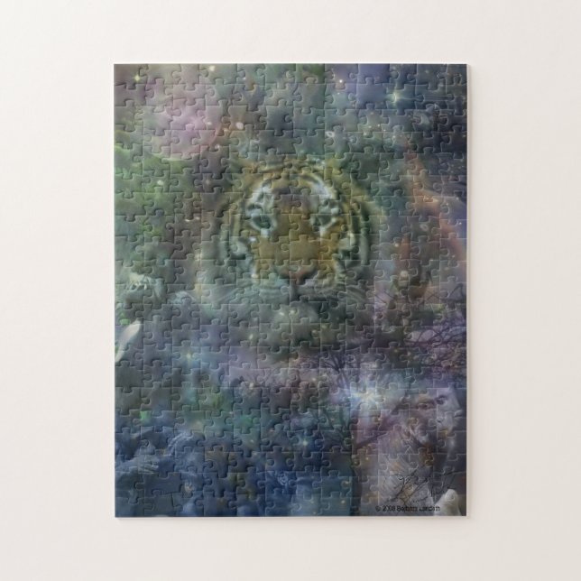 Puzzle Tigre - no apenas otro gato del gatito (Vertical)