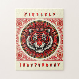 Puzzle Tigre rojo independiente