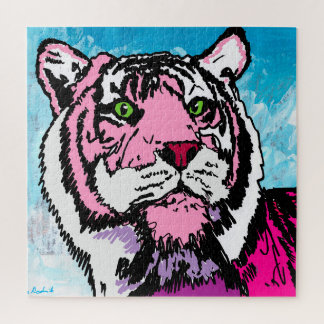 Puzzle Tigre Rosa