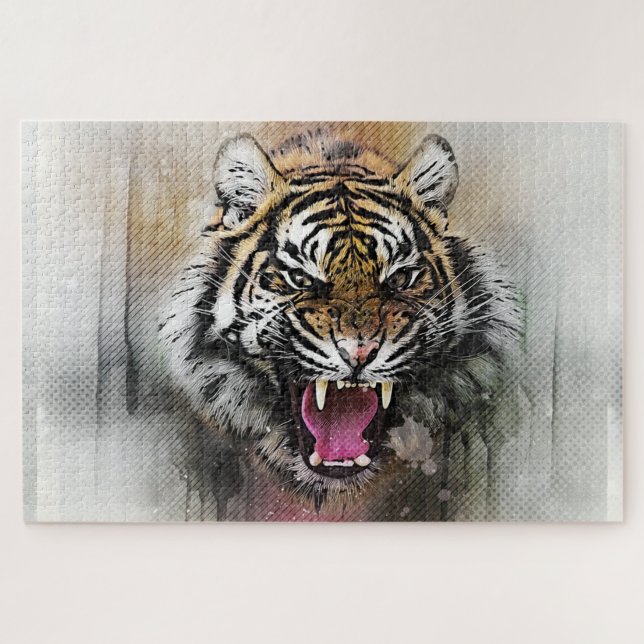 Puzzle Tigre ruidoso (Horizontal)
