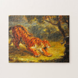 Puzzle Tigre salvaje y serpiente (arte animal)
