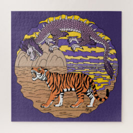 Puzzle Tigre y dragón