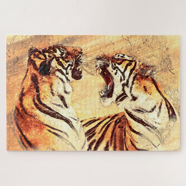 Puzzle Tigres (Horizontal)