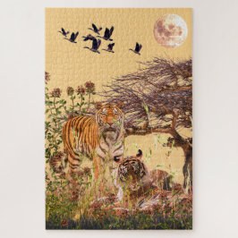 Puzzle Tigres de Bengala 20"x30" - 1,014
