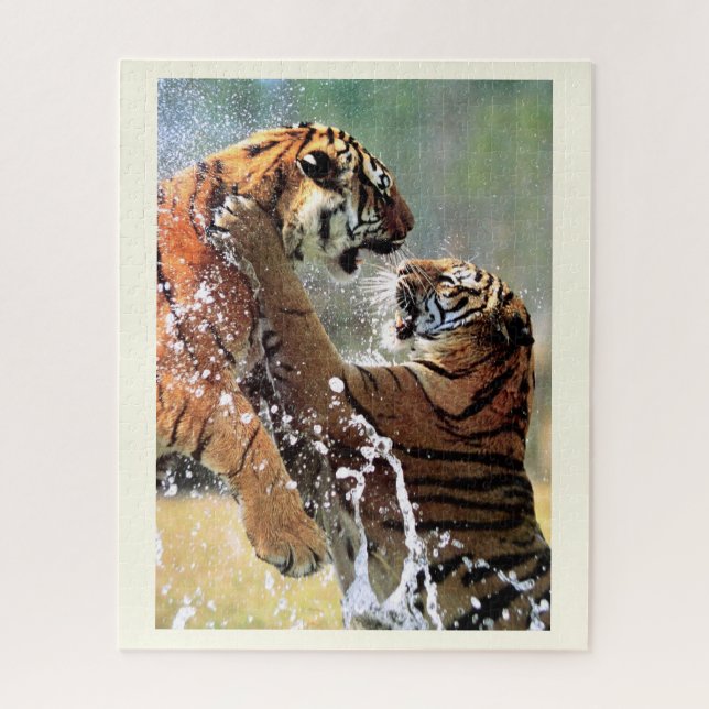Puzzle Tigres de lucha (Vertical)