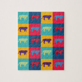 Puzzle Tigres del arte pop