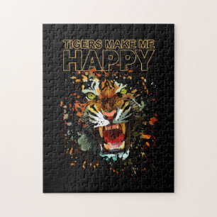 Puzzle Tigres me hacen feliz