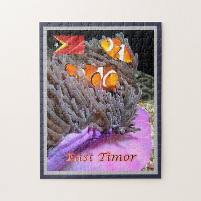Puzzle Timor Oriental - Anemonefish - (Vertical)