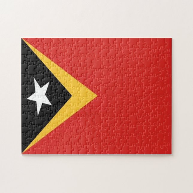 Puzzle Timor Oriental - Bandera - (Horizontal)