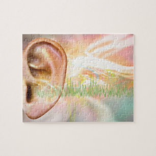 Puzzle Tinnitus, arte conceptual de computadora.