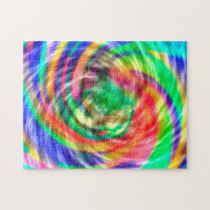 Puzzle Tinte espiral de vibraciones Tie Dye
