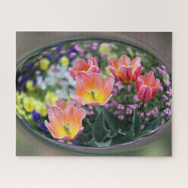 Puzzle Tinus rosados dorados (Horizontal)