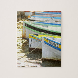 Puzzle Típicos barcos de pesca provenzales pintados en