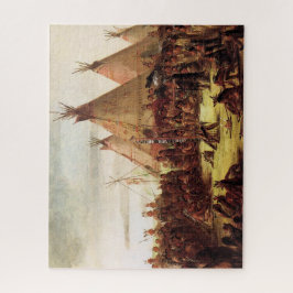 Puzzle Tipis Consejo de Guerra Sioux George Catlin Alrede