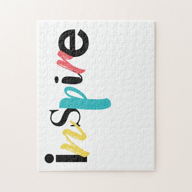 Puzzle Tipografía alegre, creativa, moderna de Inspire (Vertical)