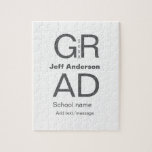 Puzzle Tipografía de grado moderna graduación simple míni<br><div class="desc">diseño</div>