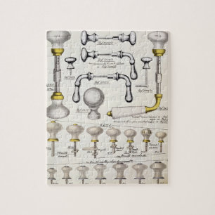 Puzzle Tiradores de puerta, de un catálogo comercial de g