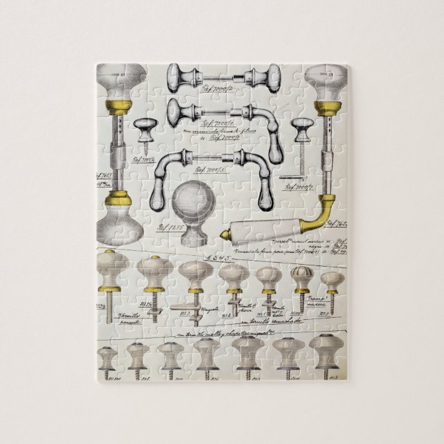 Puzzle Tiradores de puerta, de un catálogo comercial de g (Vertical)