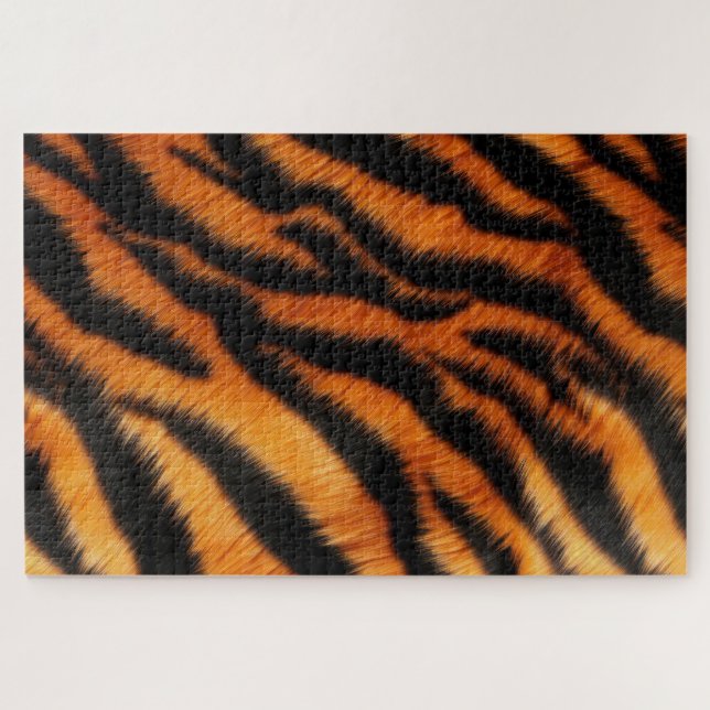 Puzzle Tiras de tigre negro naranja (Horizontal)
