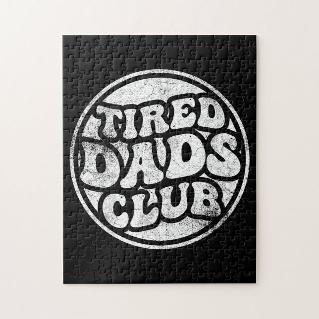 Puzzle Tired Dads Club Funny (Vertical)