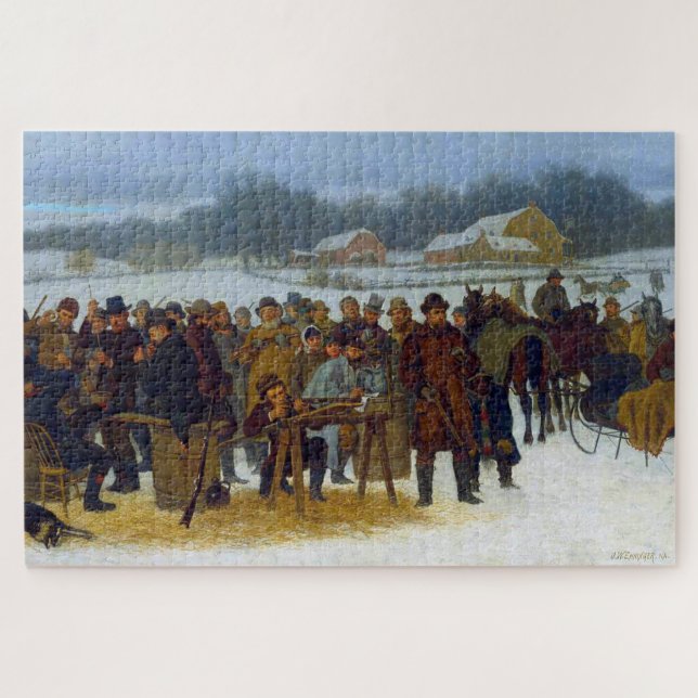 Puzzle Tiro al pavo John Whetten Ehninger 1879 (Horizontal)