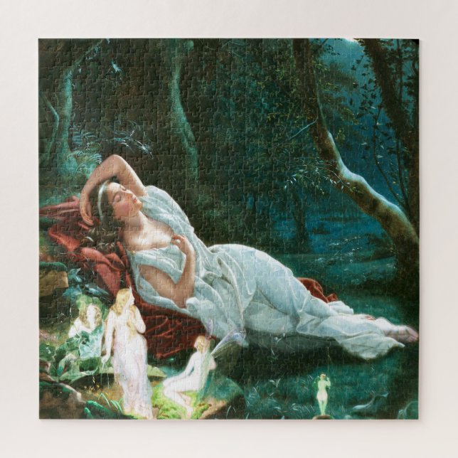 Puzzle Titania durmiendo a la luz de la luna - Arte Simmo (Vertical)