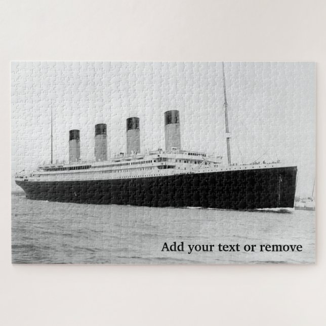 Puzzle Titanic saliendo de Southampton el 10 de abril de  (Horizontal)