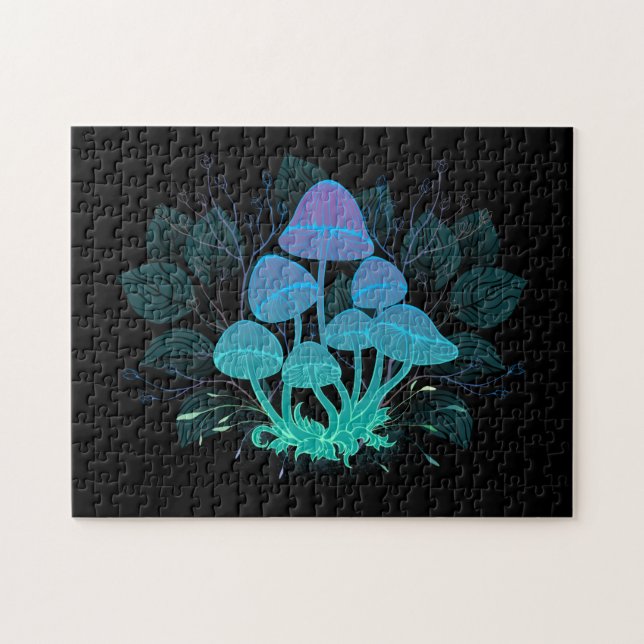 Puzzle Toadstools en Bushes (Horizontal)