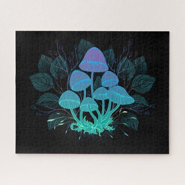 Puzzle Toadstools en Bushes (Horizontal)
