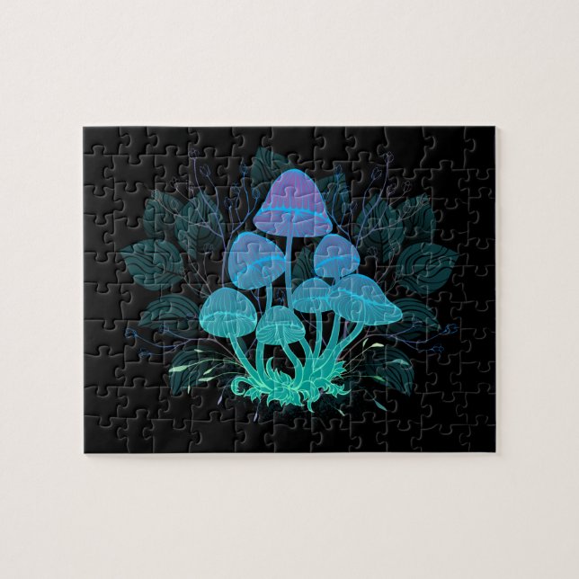 Puzzle Toadstools en Bushes (Horizontal)