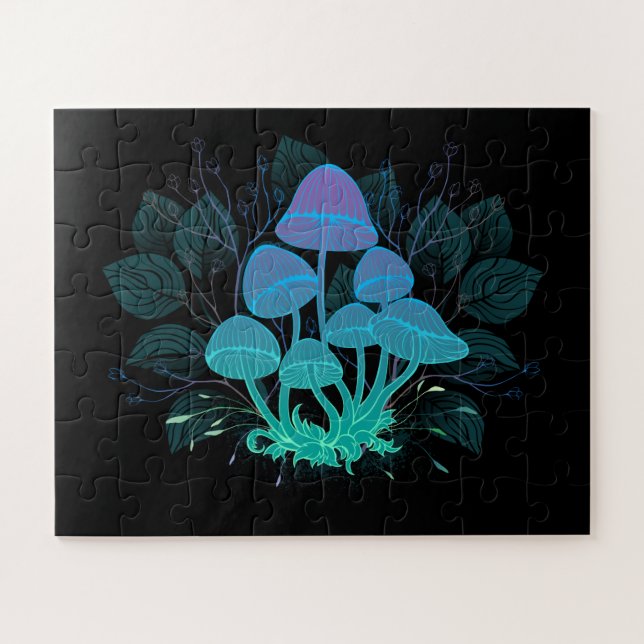 Puzzle Toadstools en Bushes (Horizontal)