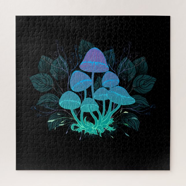 Puzzle Toadstools en Bushes (Vertical)