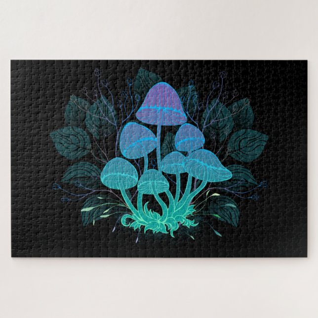 Puzzle Toadstools en Bushes (Horizontal)