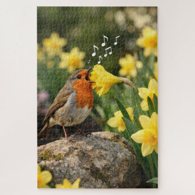 Puzzle Tobin Cantando a un Narciso de Primavera (Vertical)
